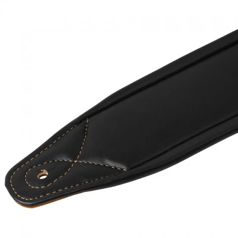 Soldier Genuine Leather Guitar Strap for Men, Adjustable Cowhide Belt, Golden Buckle