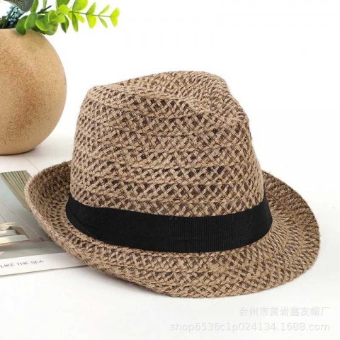 Summer Jazz Straw Hat Set for Women - Colorful Breathable Panama Hat