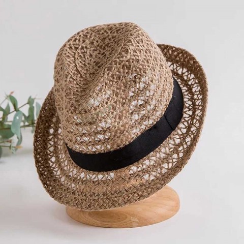 Summer Jazz Straw Hat Set for Women - Colorful Breathable Panama Hat