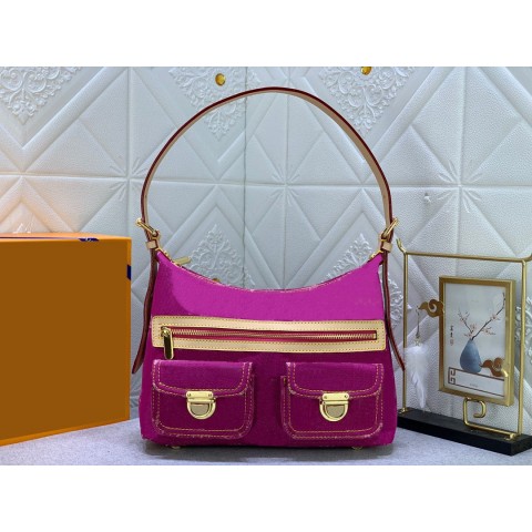 Vintage Denim Shoulder Bag 2024 Women's Limited Edition Yellow Color Changing