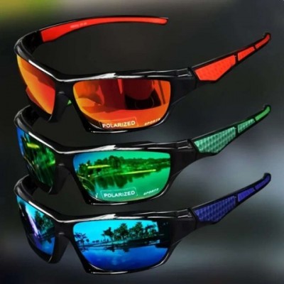 Fashion Polarized UV400 Sunglasses - Round Frame Metal, Purple Lenses, Men Women