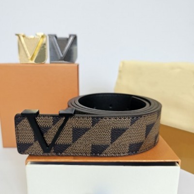 Luxury Genuine Leather Belt for Men and Women with Gold Buckle and Gift Box