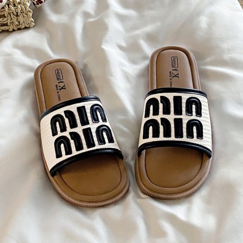 Vintage Fashionable Women's Slip-On Sandals