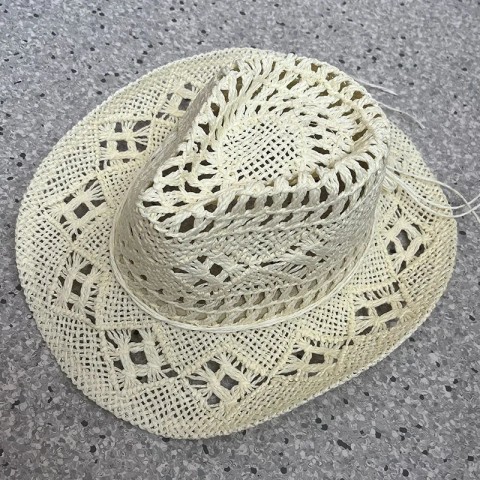 Unisex Curly Wide Brim Denim Sun Hat - Retro Hollow Climbing & Fishing Hat