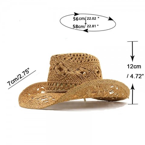 Unisex Curly Wide Brim Denim Sun Hat - Retro Hollow Climbing & Fishing Hat