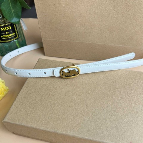 Luxury Simple Leather Belts for Men and Women - Narrow Width 1.5cm Unisex