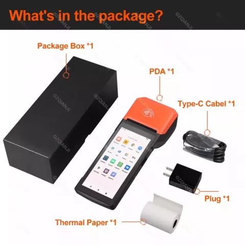 G-Android Handheld POS Terminal with Thermal Printer & NFC Reader
