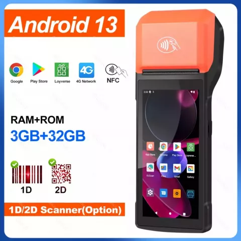 G-Android Handheld POS Terminal with Thermal Printer & NFC Reader