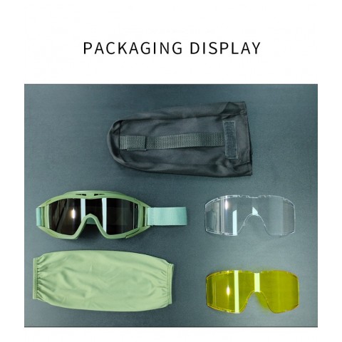 Tactical Airsoft Goggles - Anti-Fog Polycarbonate Safety Glasses for Men & Women