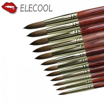 Firstsun Nail Art Brush - Wooden Handle Gel Liner for Manicure & Nail Painting Accessories