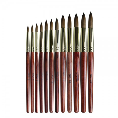 Firstsun Nail Art Brush - Wooden Handle Gel Liner for Manicure & Nail Painting Accessories