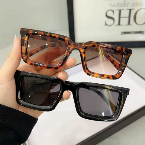Luxury Y2K Square UV400 Women Sunglasses Designer Brand Stylish Fashion Shades