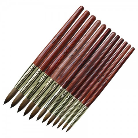 Firstsun Nail Art Brush - Wooden Handle Gel Liner for Manicure & Nail Painting Accessories