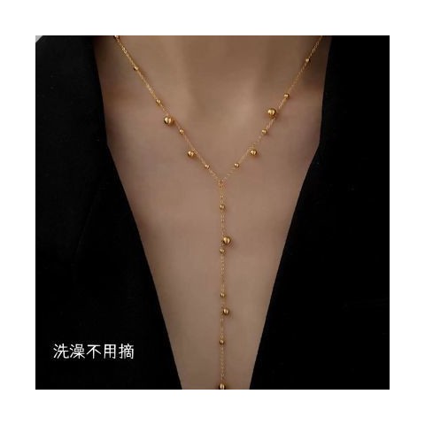 Golden Solitaire Pendant Necklace for Women