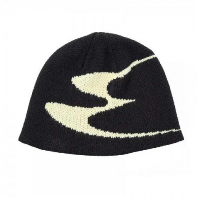 Y2K Retro Beanie Skull Cap for Men & Women - Unisex Gothic Winter Hat with Pull Handle