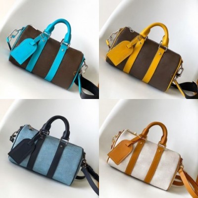 Luxury Women's Designer Shoulder Bag - Canvas Leather Tote with Pillow Detail