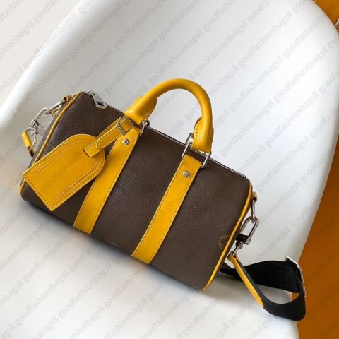 Luxury Women's Designer Shoulder Bag - Canvas Leather Tote with Pillow Detail