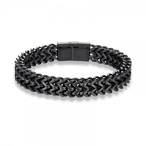 Magnetic Clasp Stainless Steel Punk Bracelet for Men Fashion Chain Jewelry Gift