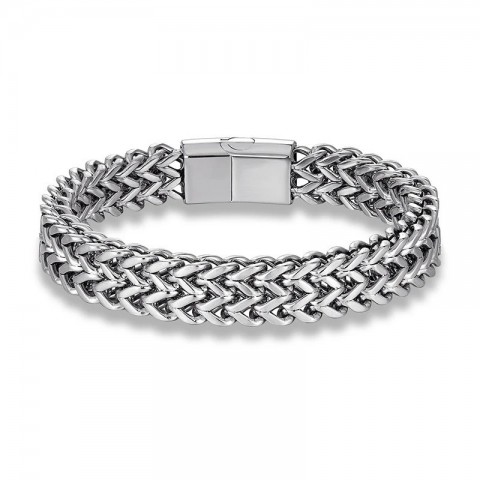 Magnetic Clasp Stainless Steel Punk Bracelet for Men Fashion Chain Jewelry Gift
