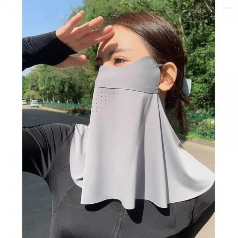 Pashmina Ice Silk Scarf for Women - Thin Breathable Sun Protection