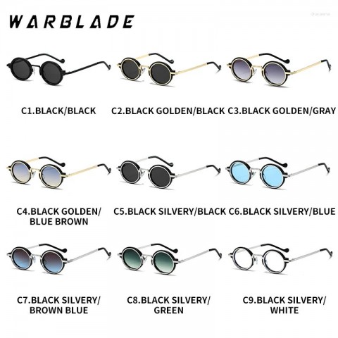 Trendy 2024 Metal Frame Y2K Punk Sunglasses for Men and Women
