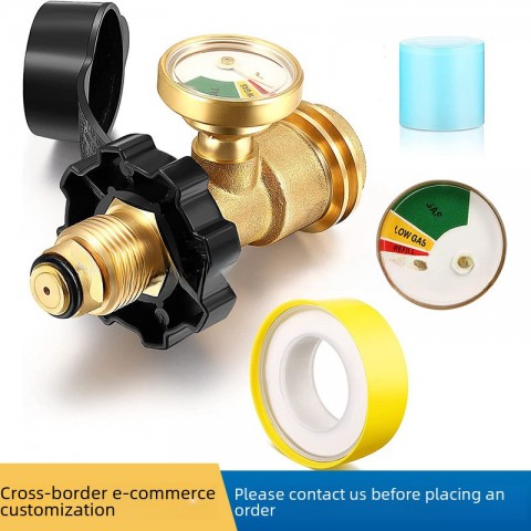 POL to QCC Female Thread ACME Propane Adapter for North American Gas Reducing Valve