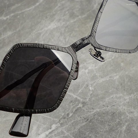 Golden Z14 Pink Rhombus Alloy Sunglasses for Men and Women - Luxury Designer UV Protection