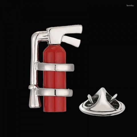 High Quality Fire Extinguisher Lapel Pins for Men and Women