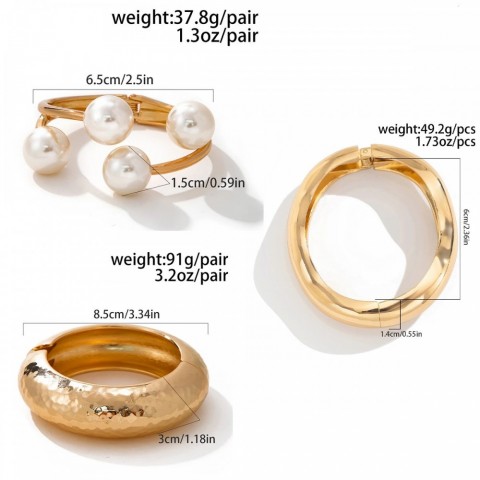 UK Trendy Chunky Punk Metal Cuff Bracelet Women's Steampunk Fashion Bangle 250322