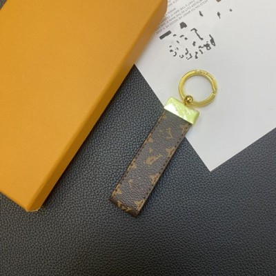 Handmade Luxury Titanium Keychains for Men & Women - Unisex Leather Keyring with Metal Buckle