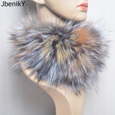 Real 2024 Women's Premium Elastic Fox Fur Scarf & Headband