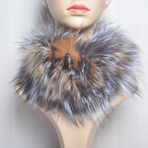 Real 2024 Women's Premium Elastic Fox Fur Scarf & Headband