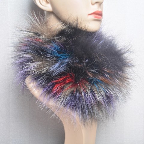 Real 2024 Women's Premium Elastic Fox Fur Scarf & Headband