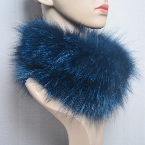 Real 2024 Women's Premium Elastic Fox Fur Scarf & Headband