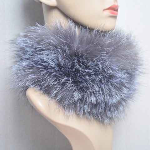 Real 2024 Women's Premium Elastic Fox Fur Scarf & Headband