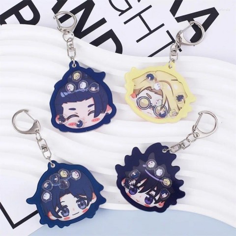 Anime Jujutsu Kaisen Acrylic Keychain - Gojo Satoru & Geto Suguru - Boys Fashionable Shake Toys