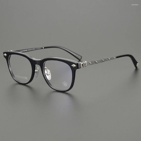 Luxury Unisex Titanium Sunglasses Frames - Vintage Cat Eye Design for Men & Women