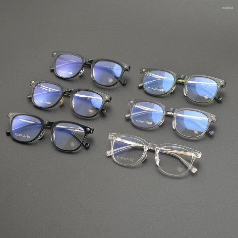 Luxury Unisex Titanium Sunglasses Frames - Vintage Cat Eye Design for Men & Women