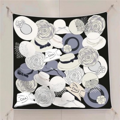 Luxury Graffiti Silk Scarves for Women - High-Quality Headbands & Hair Bands
