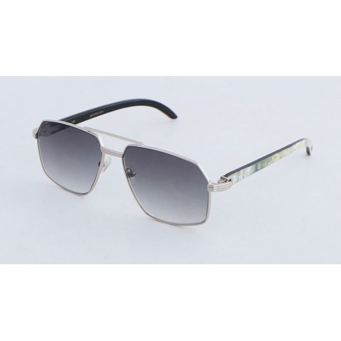 Designer Wood Frame Sunglasses for Men and Women - Large Square Brown Resin Lenses