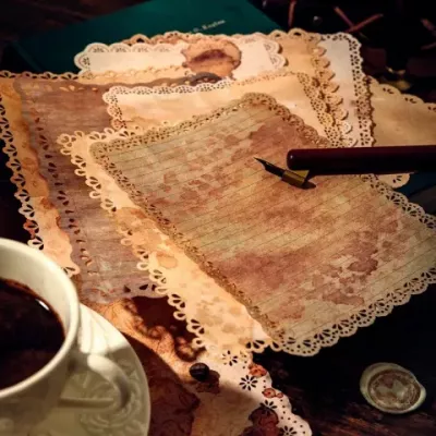 Hollow Lace Paper Set for Creative Scrapbooking & DIY Crafts - 10 Pcs