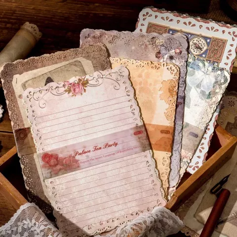 Hollow Lace Paper Set for Creative Scrapbooking & DIY Crafts - 10 Pcs