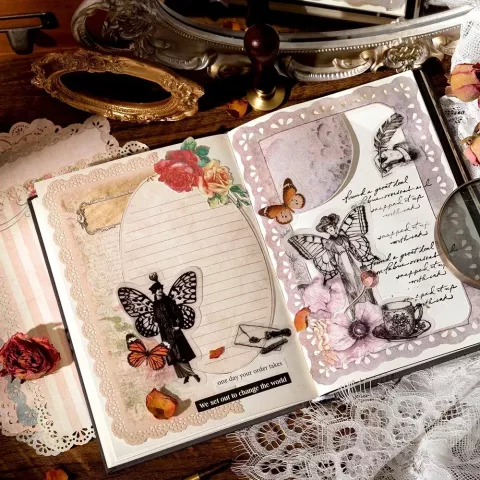 Hollow Lace Paper Set for Creative Scrapbooking & DIY Crafts - 10 Pcs