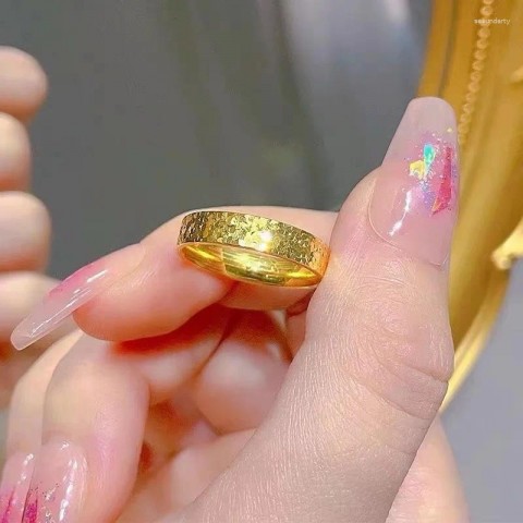 Luxury 18k Gold Cluster Rings for Women - Shiny High-Quality Party Jewelry