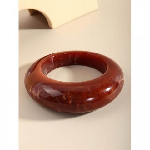Vintage Punk Fashion Thick Acrylic Geometric Bangle for Women