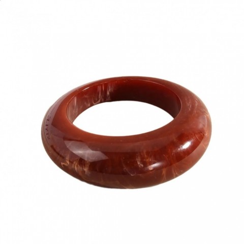 Vintage Punk Fashion Thick Acrylic Geometric Bangle for Women