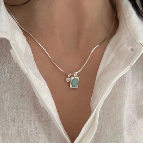 Sterling Silver Simple Knot Bowtie Necklace for Women - Punk Jewelry Gift