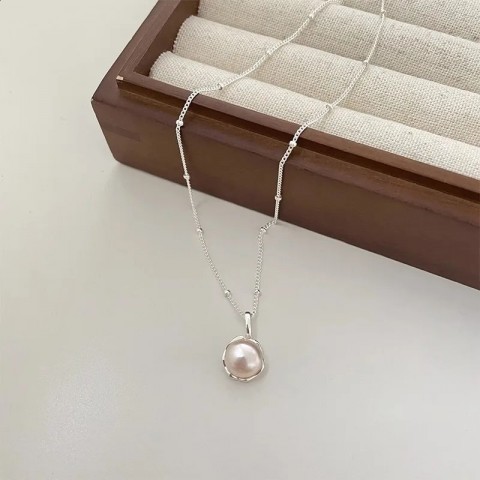 Sterling Silver Simple Knot Bowtie Necklace for Women - Punk Jewelry Gift