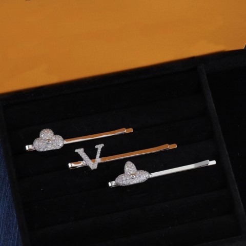 2024 Delicate Women's Diamond Pattern 3-in-1 Hair Clips Barrettes - Gold, Silver, Rose Gold Optional