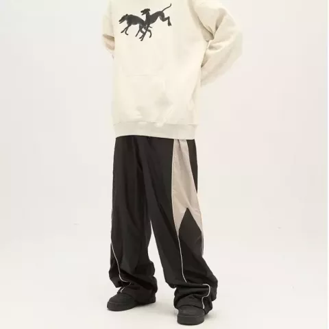 HOUZHOU Men's Comfortable Baggy Sport Sweatpants - Oversized Hip Hop Joggers